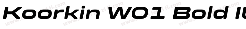 Koorkin W01 Bold Italic字体转换